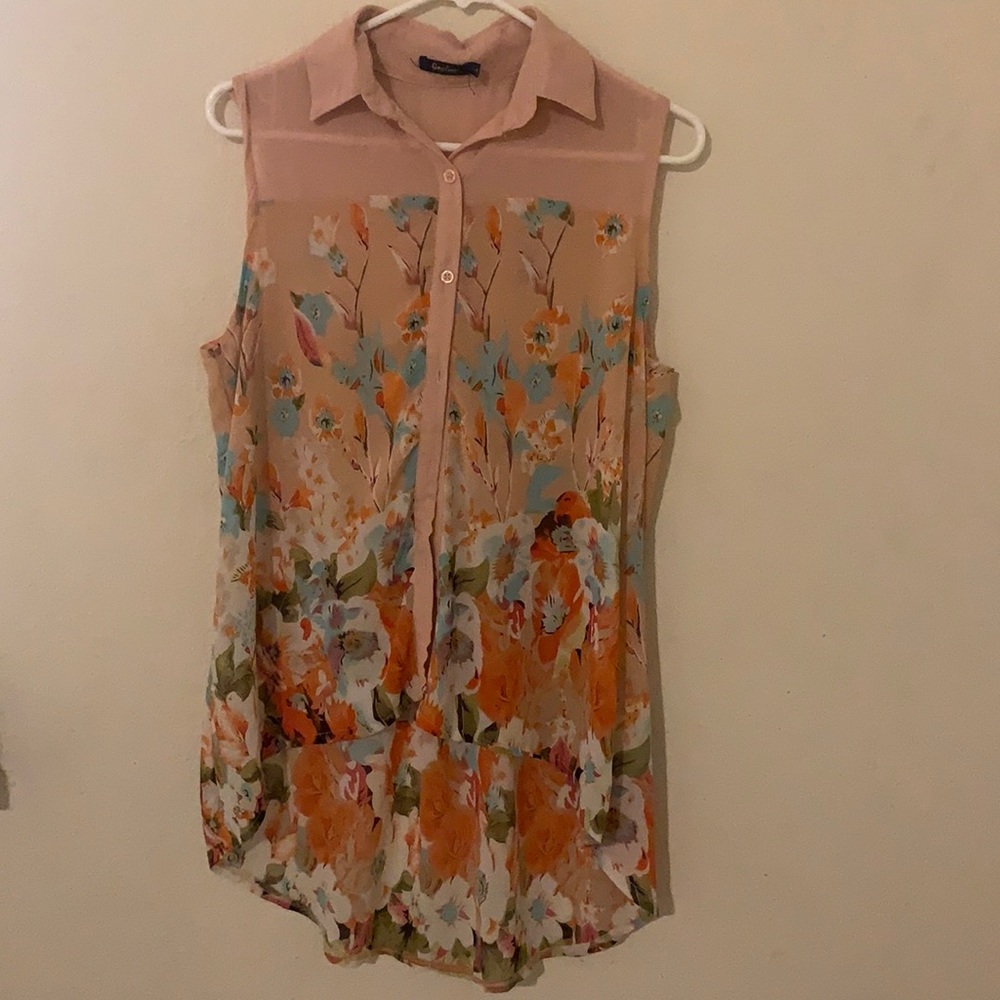 The pink top with flowers